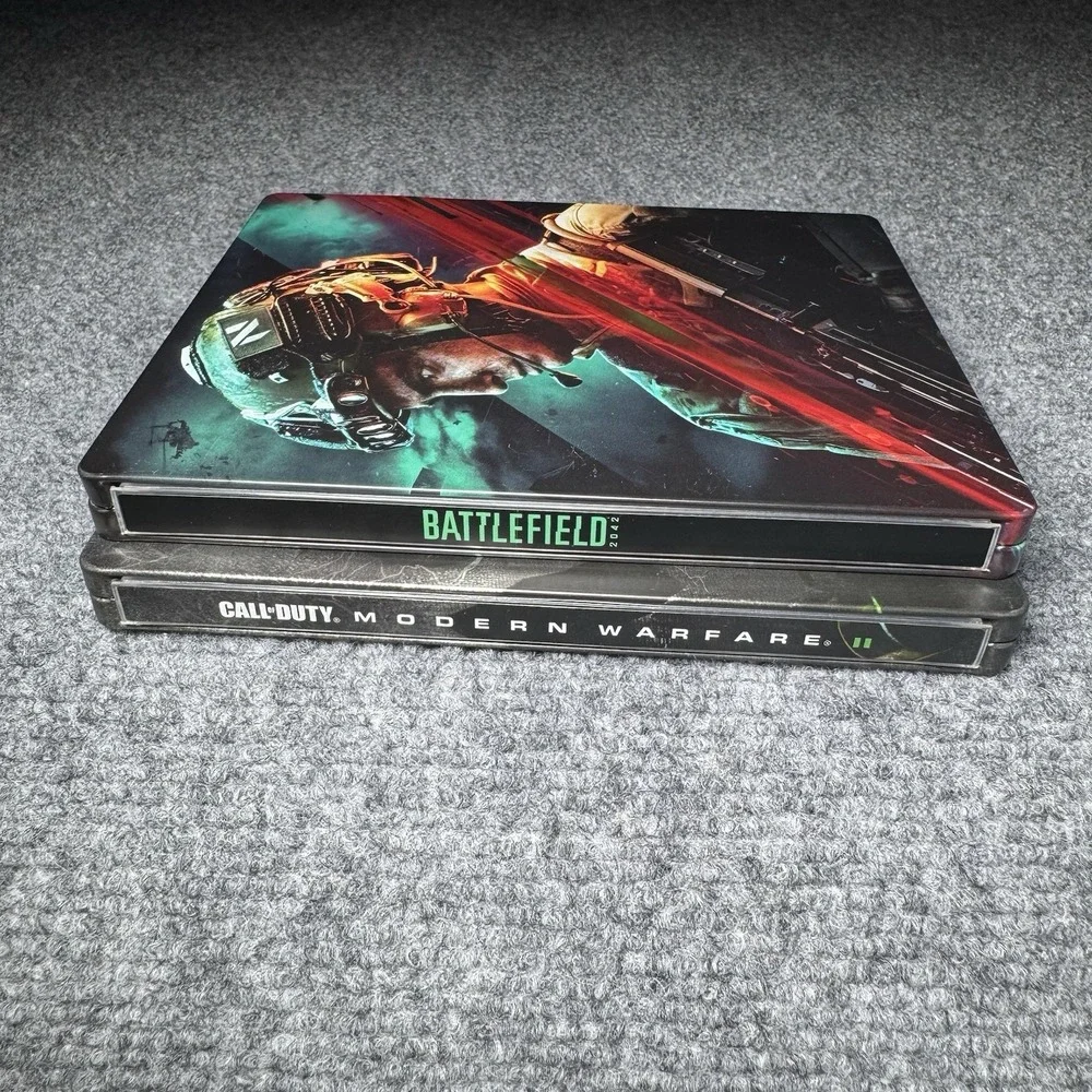 Call of Duty‎ Modern Warfare 2 & Battlefield 2042 Steelbook Case Only NO Game